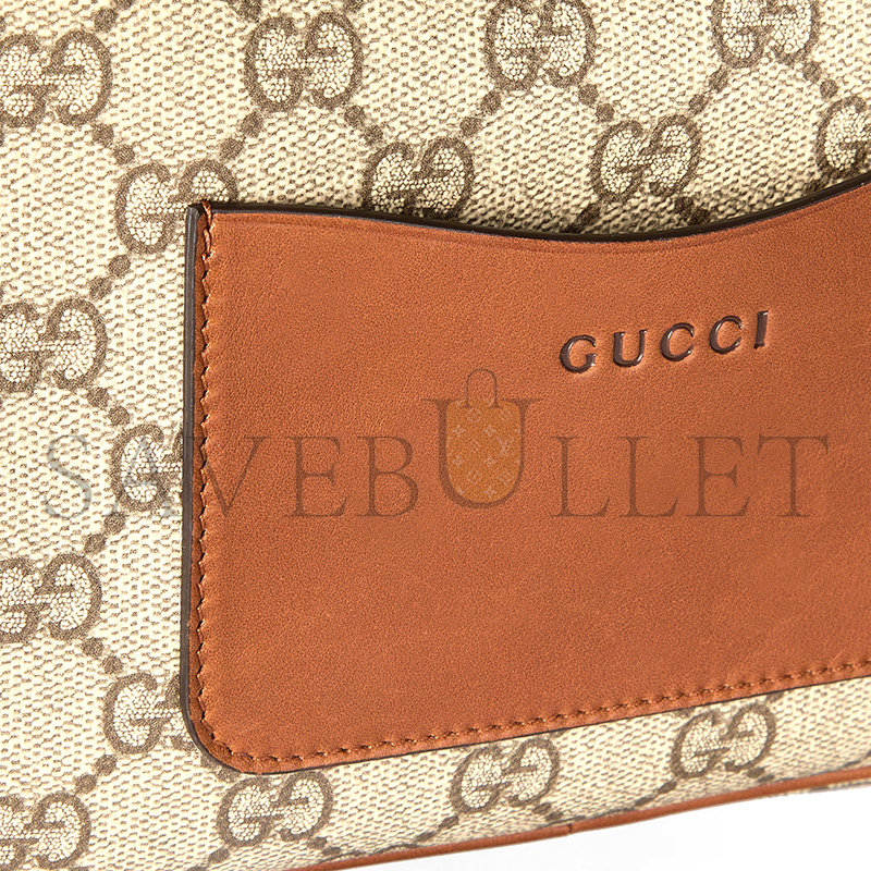 g*u*i gg emblem embossed S*per mini bag 821216 (22*14*6cm)
